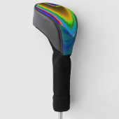 Summerrainbow , Abstract 3D Rainbowart Golfheadcover (Schuin)
