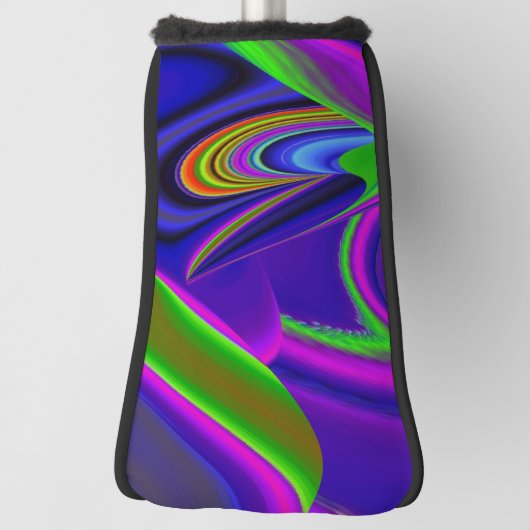 Summerrainbow , Abstract 3D Rainbowart Golfheadcover (Draai 90)