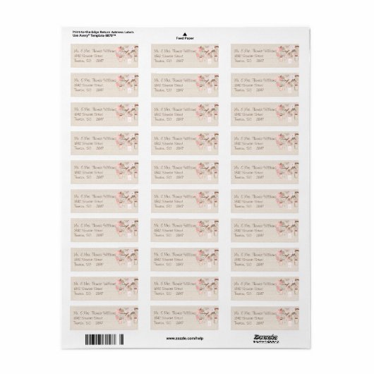 Summer's Dream Adreslabel Etiket (Full Sheet)