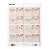 Summer's Dream Wedding Favor Labels (Full Sheet)