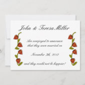 Summers eindigen gewoon getrouwd aankondiging (Achterkant)