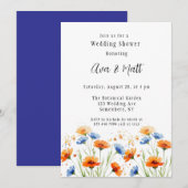Summer's Embrace Wildflower Trouwdouche Kaart (Voorkant / Achterkant)
