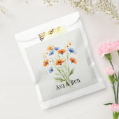 Summer's Embrace Wildflower Wedding Bedankzakje (Gezegeld)