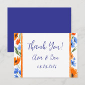 Summer's Embrace Wildflower Wedding - Dankjewel Ka Bedankkaart (Voorkant / Achterkant)