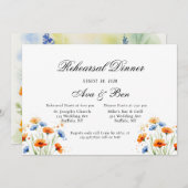 Summer's Embrace Wildflower Wedding Kaart (Voorkant / Achterkant)