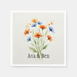 Summer's Embrace Wildflower Wedding Servet