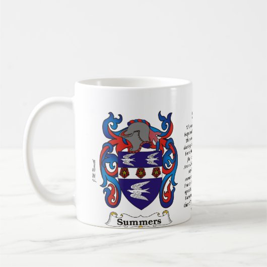 Summers Family Coat of Arms mok (Links)
