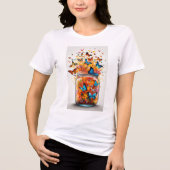 "Summer's Flight: Vibrant Butterfly T-shirts" Tri-Blend Shirt (Voorkant)
