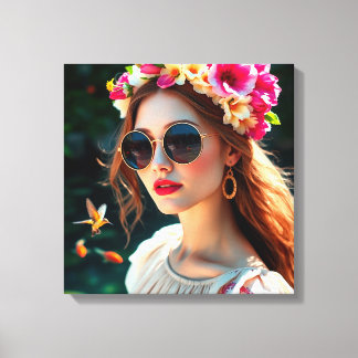 Summer's Radiance Canvas Afdruk