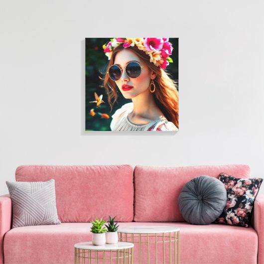 Summer's Radiance Canvas Afdruk (Insitu (Woonkamer))