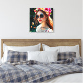 Summer's Radiance Canvas Afdruk (Insitu (Slaapkamer))