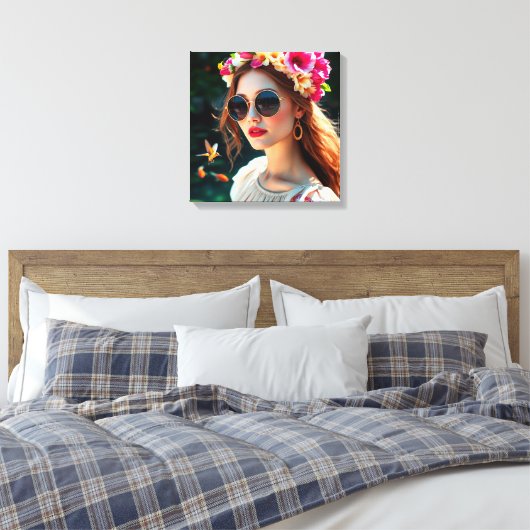 Summer's Radiance Canvas Afdruk (Insitu (Slaapkamer))