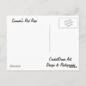 Summer's Red Rose CricketDiane Designer Briefkaart (Achterkant)
