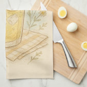 Summer's Sweetest Sip Pastel Lemonade Illustratie Theedoek (Quarter Fold)