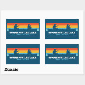 Summersville Lake West Virginia Canoe Rechthoekige Sticker (Vel)