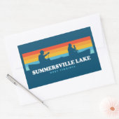 Summersville Lake West Virginia Canoe Rechthoekige Sticker (Envelop)