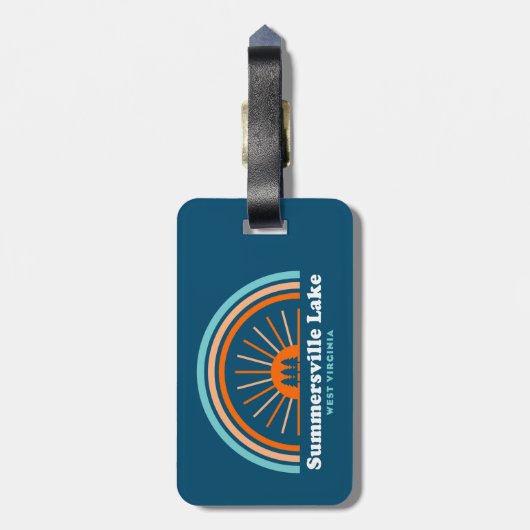 Summersville Lake West Virginia Rainbow Bagagelabel (Achterkant verticaal)