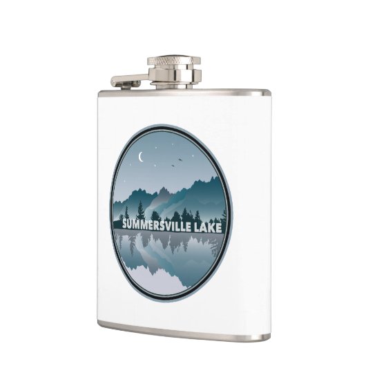 Summersville Lake West Virginia reflectie Heupfles (Links)