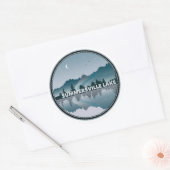 Summersville Lake West Virginia reflectie Ronde Sticker (Envelop)