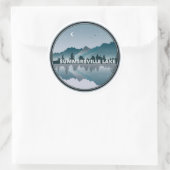 Summersville Lake West Virginia reflectie Ronde Sticker (Tas)
