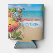 Summertime Aangepaste Oostelijke Oceaan Blikjeskoeler (Voorkant)