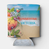 Summertime Aangepaste Oostelijke Oceaan Blikjeskoeler (Achterkant)