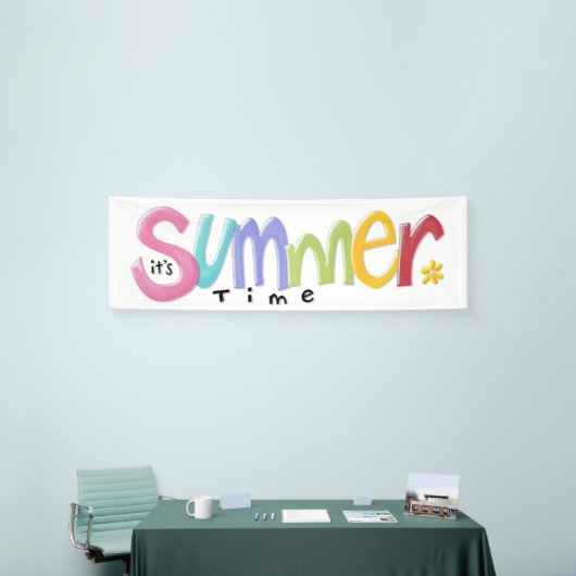 Summertime Banner 2,5 x 8 inch (Beurs)