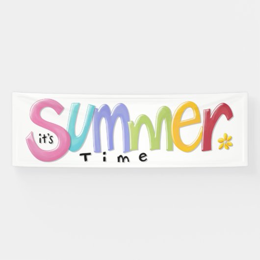Summertime Banner 2,5 x 8 inch (Horizontaal)