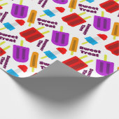 Summertime Bevroren Juice Bar Patroon Cadeaupapier (Hoek)