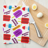 Summertime Bevroren Juice Bar Patroon Theedoek (Quarter Fold)