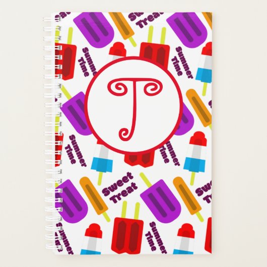 Summertime Bevroren juisebangmonogram Planner (Voorkant)