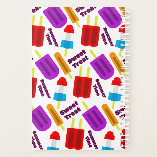 Summertime Bevroren juisebangmonogram Planner (Achterkant)