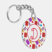 Summertime Bevroren juisebangmonogram Sleutelhanger (Voorkant Links)