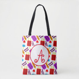 Summertime Bevroren juisebangmonogram Tote Bag