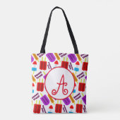 Summertime Bevroren juisebangmonogram Tote Bag (Achterkant)