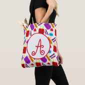 Summertime Bevroren juisebangmonogram Tote Bag (Dichtbij)
