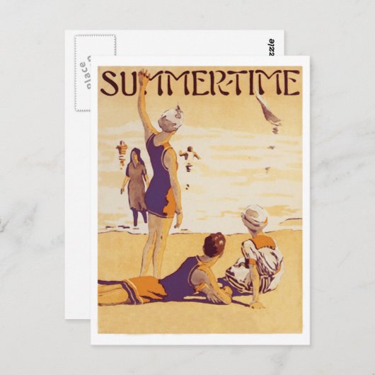 Summertime bij het strand Briefkaart (Voorkant / Achterkant)