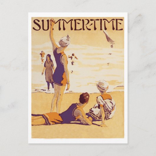  Summertime bij het strand Briefkaart (Voorkant)