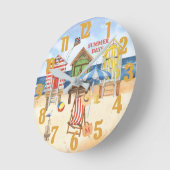 Summertime bij het strand van de Shore Ronde Klok (Hoek)