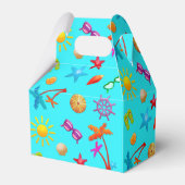 Summertime Birthday Kinder Party Favor Box Bedankdoosjes (Achterkant)