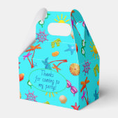 Summertime Birthday Kinder Party Favor Box Bedankdoosjes (Voorkant Zijde)