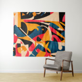 Summertime Breeze - Abstracte compositie Wandkleed (In Situ (horizontaal))