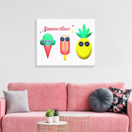 Summertime Canvas Afdruk (Insitu (Woonkamer))