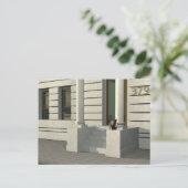 Summertime cat briefkaart (Staand voorkant)