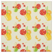 Summertime cocktail lemon cherry stof (Swatch)