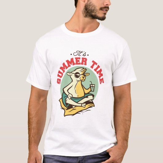 Summertime Cool Sheep T-shirt (Voorkant)