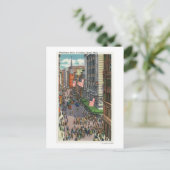 Summertime Crowds op Washington Street Briefkaart (Staand voorkant)