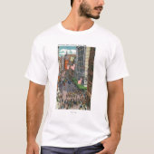 Summertime Crowds op Washington Street T-shirt (Voorkant)