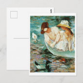 Summertime door Mary Cassatt Briefkaart (Voorkant / Achterkant)