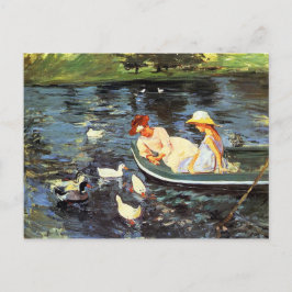Summertime (door Mary Cassatt) Briefkaart